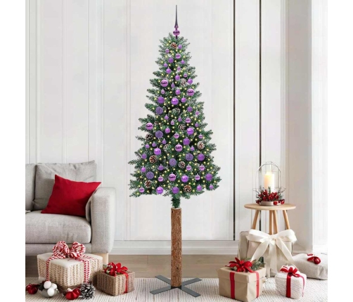 Tievā Ziemassvētku Egle Su 300 Led Zaļš Un Balts 210 Cm Vidaxl