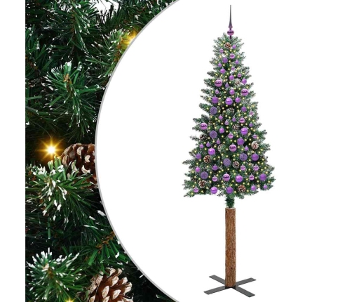 Tievā Ziemassvētku Egle Su 300 Led Zaļš Un Balts 210 Cm Vidaxl