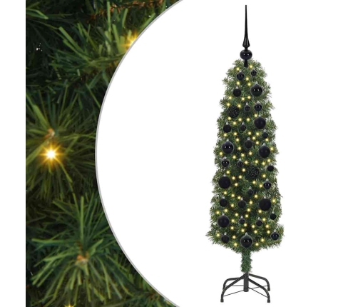 Mākslīgā Ziemassvētku Eglīte With Leds Zaļa 120 Cm Pvc Vidaxl