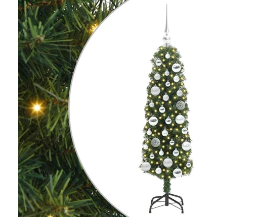 Mākslīgā Ziemassvētku Eglīte With Leds Zaļa 120 Cm Pvc Vidaxl