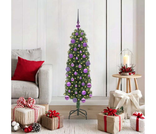 Mākslīgā Ziemassvētku Eglīte With Leds Zaļa 120 Cm Pvc Vidaxl