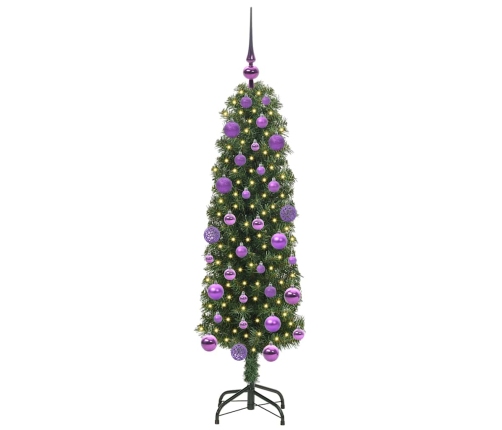 Mākslīgā Ziemassvētku Eglīte With Leds Zaļa 120 Cm Pvc Vidaxl