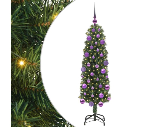 Mākslīgā Ziemassvētku Eglīte With Leds Zaļa 120 Cm Pvc Vidaxl