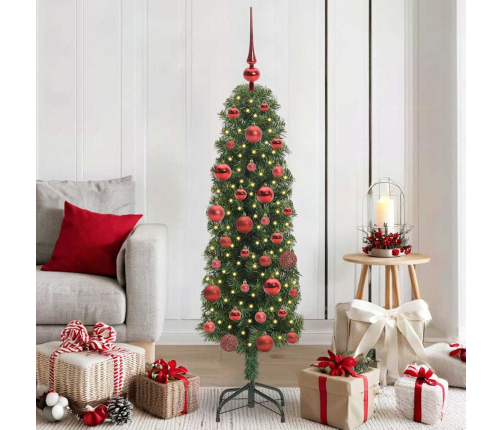 Mākslīgā Ziemassvētku Eglīte With Leds Zaļa 150 Cm Pvc Vidaxl