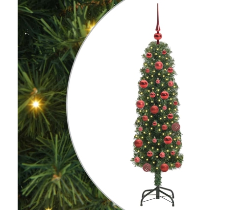 Mākslīgā Ziemassvētku Eglīte With Leds Zaļa 150 Cm Pvc Vidaxl