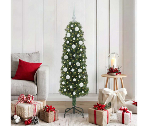 Mākslīgā Ziemassvētku Eglīte With Leds Zaļa 150 Cm Pvc Vidaxl