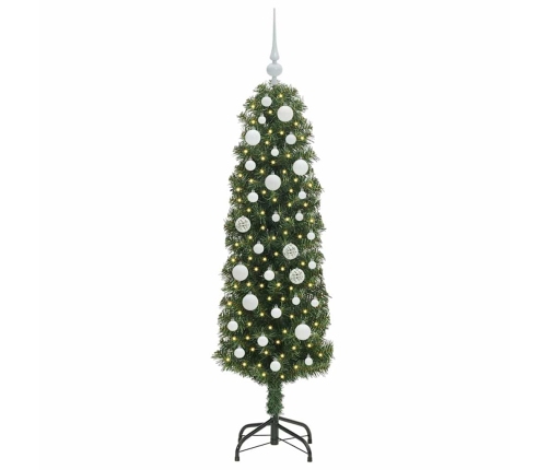 Mākslīgā Ziemassvētku Eglīte With Leds Zaļa 150 Cm Pvc Vidaxl
