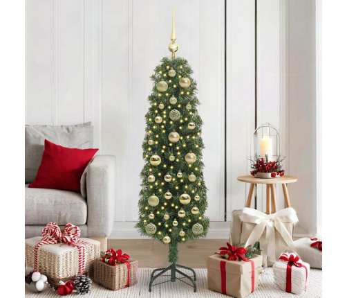 Mākslīgā Ziemassvētku Eglīte With Leds Zaļa 150 Cm Pvc Vidaxl