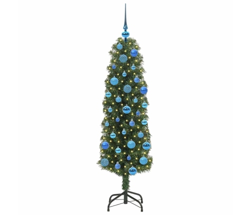 Mākslīgā Ziemassvētku Eglīte With Leds Zaļa 150 Cm Pvc Vidaxl