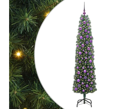 Tievā Ziemassvētku Egle Zaļa 180 Cm Plastmasa Un Metāls Vidaxl