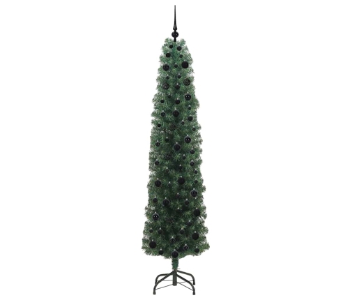 Mākslīgā Ziemassvētku Eglīte With Leds Zaļa 210 Cm Pvc Vidaxl