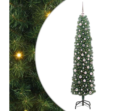 Mākslīgā Ziemassvētku Eglīte Zaļa 210 Cm Pvc Vidaxl