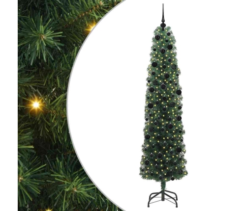 Mākslīgā Ziemassvētku Eglīte With Leds Zaļa 240 Cm Pvc Vidaxl