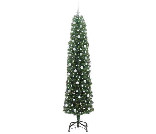 Mākslīgā Ziemassvētku Eglīte With Leds Zaļa 240 Cm Pvc Vidaxl