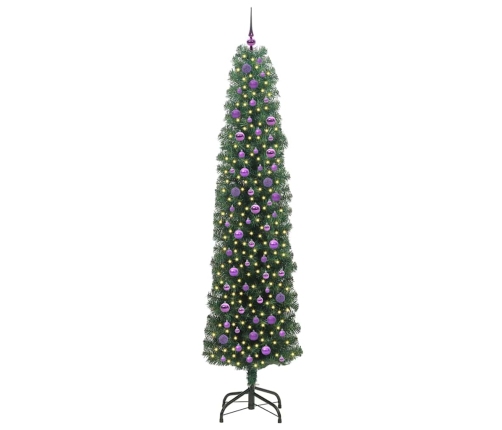 Mākslīgā Ziemassvētku Eglīte With Leds Zaļa 240 Cm Pvc Vidaxl