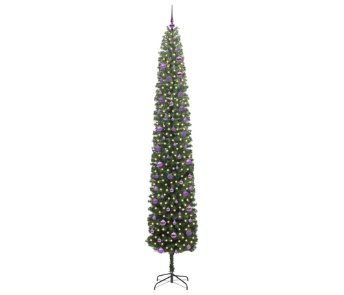 Mākslīgā Ziemassvētku Eglīte With Leds Zaļa 270 Cm Pvc Vidaxl