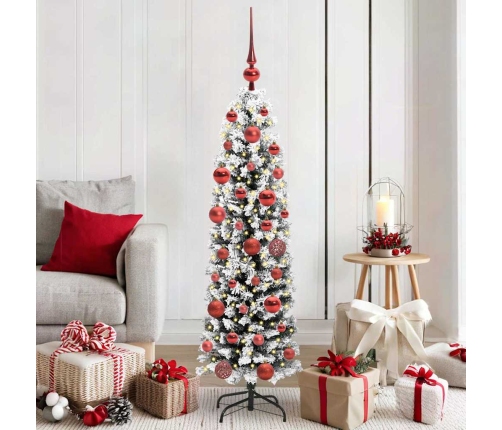 Tievā Ziemassvētku Egle Zaļa 150 Cm Plastmasa Un Metāls Vidaxl