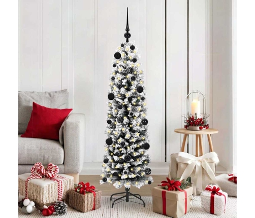 Tievā Ziemassvētku Egle Zaļa 150 Cm Plastmasa Un Metāls Vidaxl