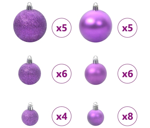 Mākslīgā Ziemassvētku Eglīte Zaļš Un Balts 150 Cm Pvc Vidaxl