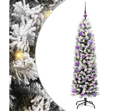 Mākslīgā Ziemassvētku Eglīte Zaļš Un Balts 150 Cm Pvc Vidaxl