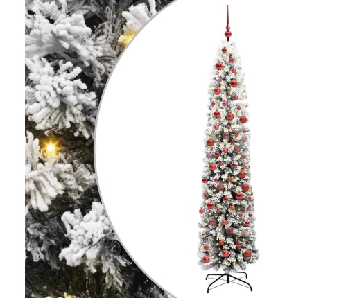 Mākslīgā Ziemassvētku Eglīte Zaļš Un Balts 180 Cm Pvc Vidaxl