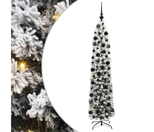 Mākslīgā Ziemassvētku Eglīte Zaļš Un Balts 180 Cm Pvc Vidaxl