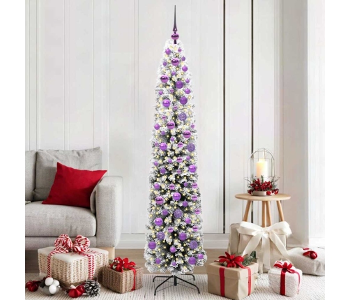 Mākslīgā Ziemassvētku Eglīte Zaļš Un Balts 180 Cm Pvc Vidaxl