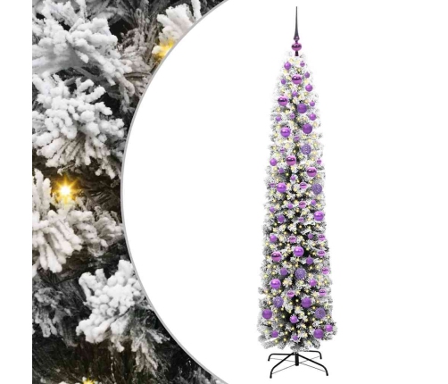 Mākslīgā Ziemassvētku Eglīte Zaļš Un Balts 180 Cm Pvc Vidaxl