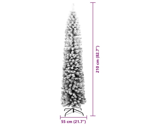 Tievā Ziemassvētku Egle Zaļa 55 X 55 X 210 Cm Vidaxl