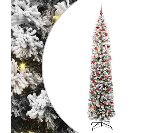 Tievā Ziemassvētku Egle Zaļa 240 Cm Plastmasa Un Metāls Vidaxl