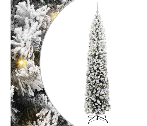 Tievā Ziemassvētku Egle Zaļa 240 Cm Plastmasa Un Metāls Vidaxl