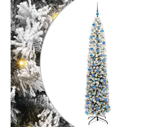 Tievā Ziemassvētku Egle Zaļa 240 Cm Plastmasa Un Metāls Vidaxl