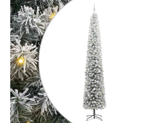 Mākslīgā Ziemassvētku Eglīte Zaļš Un Balts 270 Cm Pvc Vidaxl