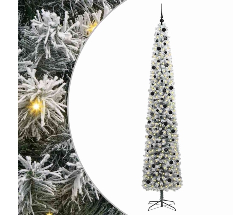 Mākslīgā Ziemassvētku Eglīte Zaļš Un Balts 300 Cm Pvc Vidaxl