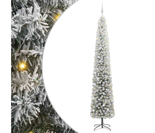 Mākslīgā Ziemassvētku Eglīte Zaļš Un Balts 300 Cm Pvc Vidaxl