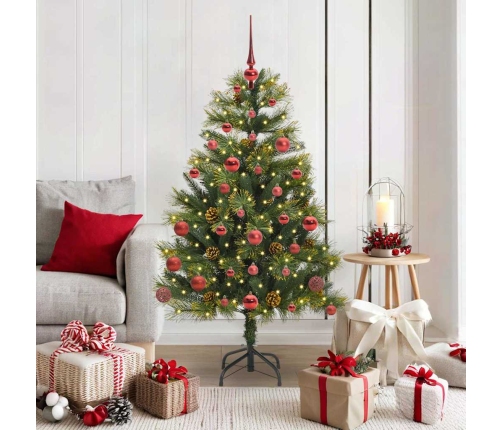 Mākslīgais Saliekamais Ziemassvētku Koks Ar Čiekuriem 150 Cm Vidaxl