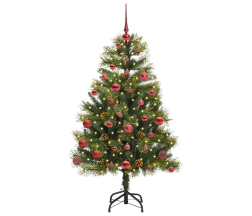 Mākslīgais Saliekamais Ziemassvētku Koks Ar Čiekuriem 150 Cm Vidaxl