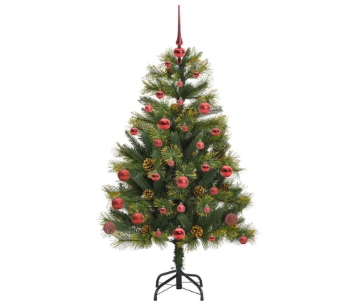 Mākslīgais Saliekamais Ziemassvētku Koks Ar Čiekuriem 150 Cm Vidaxl