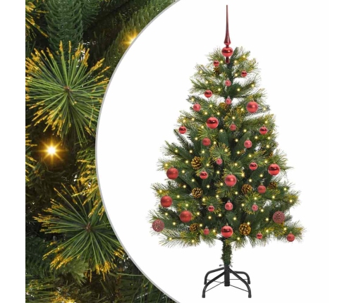 Mākslīgais Saliekamais Ziemassvētku Koks Ar Čiekuriem 150 Cm Vidaxl