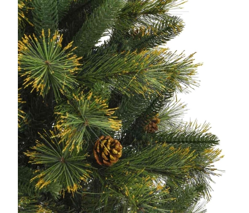 Mākslīgais Saliekamais Ziemassvētku Koks Ar Čiekuriem 150 Cm Vidaxl