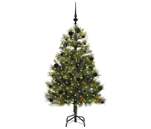 Mākslīgais Saliekamais Ziemassvētku Koks Ar Čiekuriem 150 Cm Vidaxl