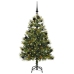 Mākslīgais Saliekamais Ziemassvētku Koks Ar Čiekuriem 150 Cm Vidaxl