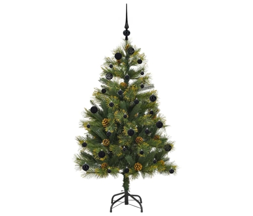 Mākslīgais Saliekamais Ziemassvētku Koks Ar Čiekuriem 150 Cm Vidaxl