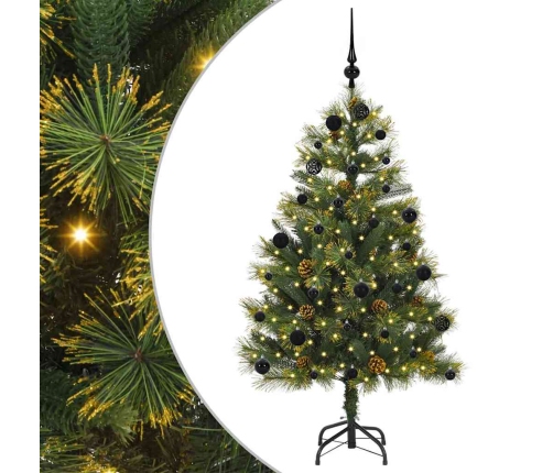 Mākslīgais Saliekamais Ziemassvētku Koks Ar Čiekuriem 150 Cm Vidaxl