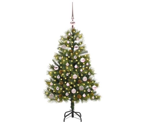 Mākslīgais Saliekamais Ziemassvētku Koks Ar Čiekuriem 150 Cm Vidaxl