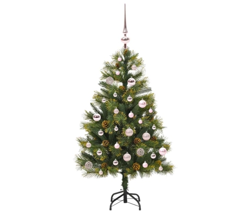 Mākslīgais Saliekamais Ziemassvētku Koks Ar Čiekuriem 150 Cm Vidaxl