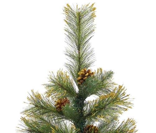 Mākslīgais Saliekamais Ziemassvētku Koks Ar Čiekuriem 150 Cm Vidaxl