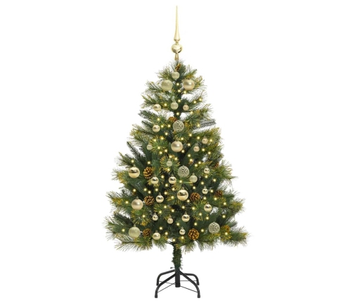 Mākslīgais Saliekamais Ziemassvētku Koks Ar Čiekuriem 150 Cm Vidaxl