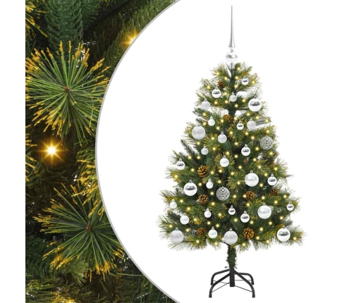 Mākslīgais Saliekamais Ziemassvētku Koks Ar Čiekuriem 150 Cm Vidaxl