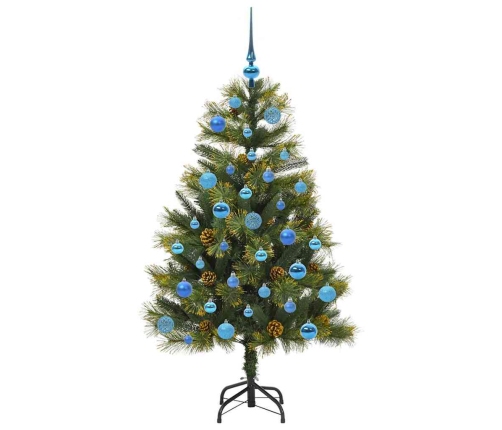 Mākslīgais Saliekamais Ziemassvētku Koks Ar Čiekuriem 150 Cm Vidaxl